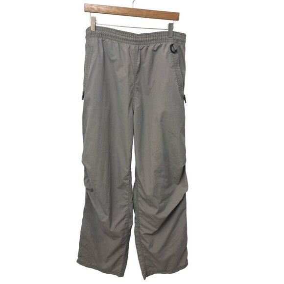 Vintage Abercrombie & Fitch Mens Nylon Pants L With Elastic Waist Zippered Pocke - Picture 4 of 11